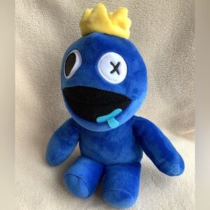 PhatMojo Rainbow Friends Plush Blue W Crown Character Roblox Game Stuffed Toy